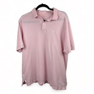 Tommy Bahama Men’s Light Pink Short Sleeve Polo‎ Size Large